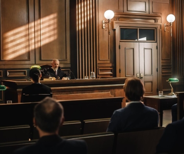 Judge in court