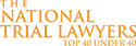 The National Trial Lawyers Top 40 Under 40 Trial Lawyers Logo